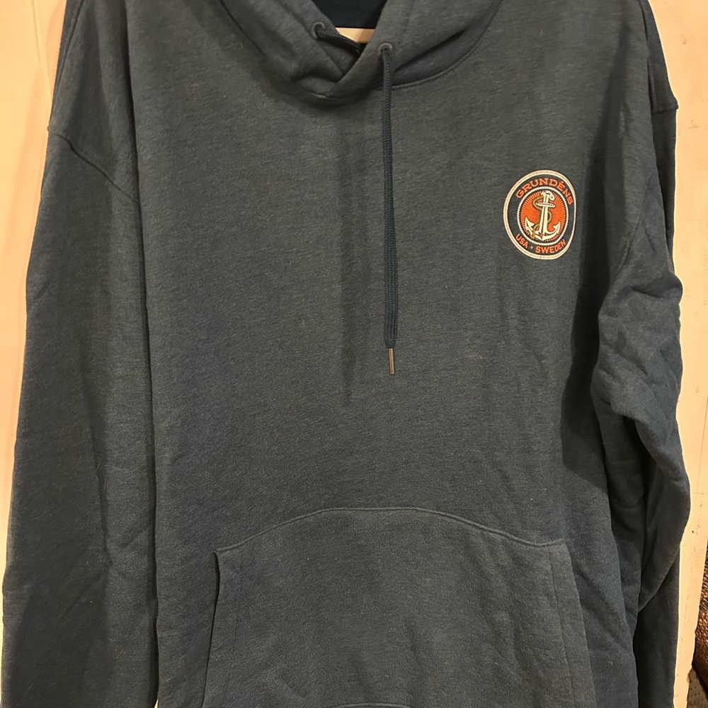 Grundens Founders Club Blue Hoodie